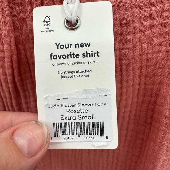 MARINE LAYER JUDE FLUTTER sleeve waffle cottagecore boho womans tank NWT XS - Picture 7 of 11